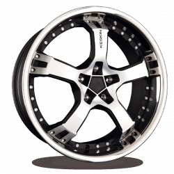 Cerchi in lega Keskin KT10 9.5x18 Matt Black Front Polish Sl