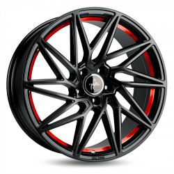 Cerchi in lega Keskin KT20 8.5x19 Matt Black Red Inside