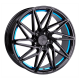 Cerchi in lega Keskin KT20 8.0x18 Black Painted Blue Inside
