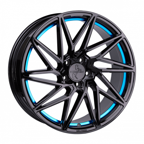 Cerchi in lega Keskin KT20 8.0x18 Black Painted Blue Inside