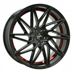 Cerchi in lega Keskin KT20 8.0x18 Black Painted Red Inside