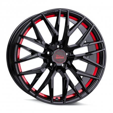 Cerchi in lega Mam RS4 8.5x20 Black Painted Red Inside