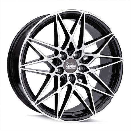 Cerchi in lega Mam B2 8.0x18 Black Front Polish