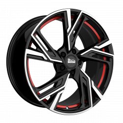 Cerchi in lega Mam RS5 7.0x16 Black Front Polish Red Inside