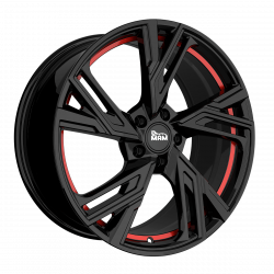 Cerchi in lega Mam RS5 8.0x18 Black Painted Red Inside