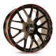 Cerchi in lega Mam GT1 8.5x19 Black Painted Lip Red