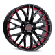 Cerchi in lega Mam RS4 7.5x17 Black Painted Red Inside