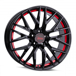 Cerchi in lega Mam RS4 7.5x17 Black Painted Red Inside
