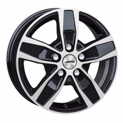 Cerchi in lega Autec Quantro 6.5x16 Black Polished