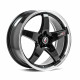 Cerchi in lega Lenso D1R 8.0x18 Gloss Black & Polished
