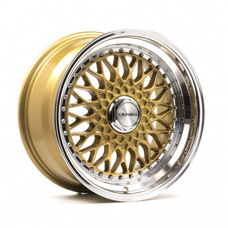 Cerchi in lega Lenso BSX 7.5x17 Gloss Gold & Polished