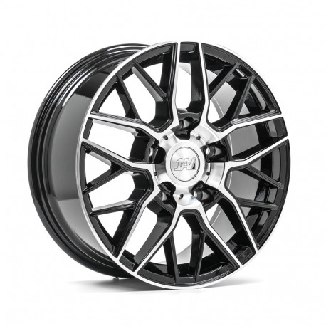 Cerchi in lega 1AV ZX11T 8.0x18 Gloss Black & Polished