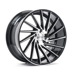 Cerchi in lega 1AV ZX1 8.5x19 Gloss Black & Polished