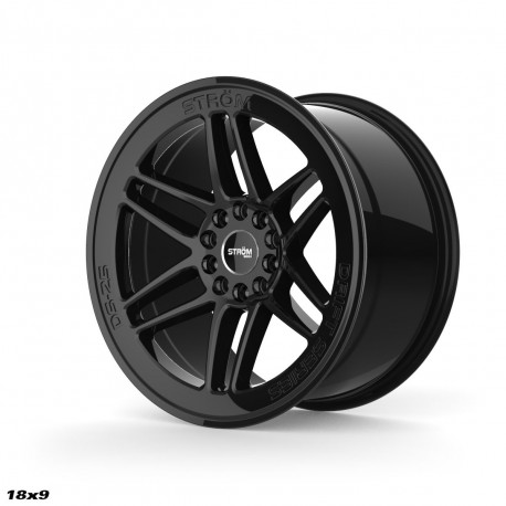 Cerchi in lega Strom DS-25 9.0x18 Gloss Black