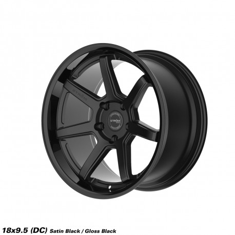 Cerchi in lega Strom DS-15 9.5x18 Gloss Black / Satin Black Face