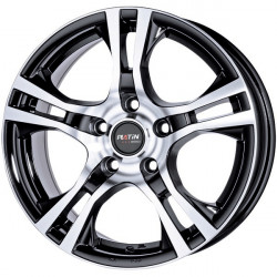 Cerchi in lega Platin P 53 6.5x16 Schwarz Poliert