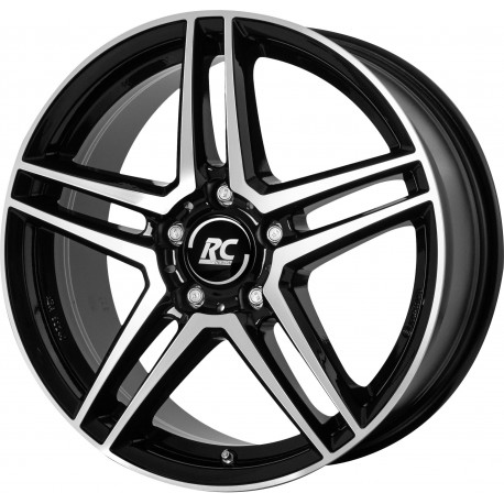 Cerchi in lega Rc Design RCD17 6.5x17 Schwarz Glanz Voll-Poliert (SGVP)