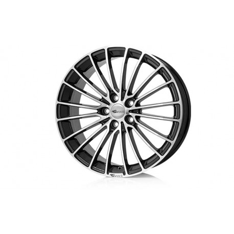 Cerchi in lega Brock B24 7.0x17 Schwarz Glanz Voll-Poliert (SGVP)