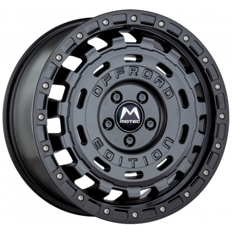 Cerchi in lega Motec MOF1-R-Cross 8.0x17 Flat Black/ Balck Ring