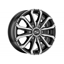 Cerchi in lega Msw 48 VAN 6 HOLES 6.5x16 Gloss Black Full Polished