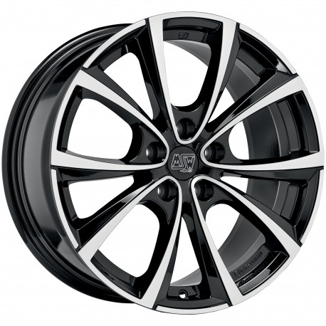 Cerchi in lega Msw 27T 9.5x19 Gloss Black Full Polished