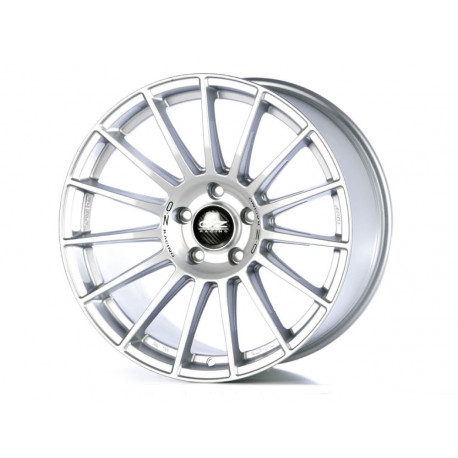 Cerchi in lega OZ SUPERTURISMO DAKAR 10.0x21 Matt Race Silver Black Lettering