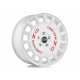 Cerchi in lega OZ RALLY RACING 8.5x19 Race White Red Lettering