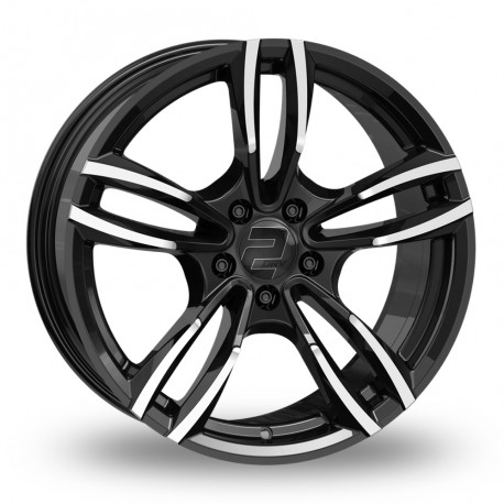 Cerchi in lega 2DRV WH29 7.5x17 Black Full Machined