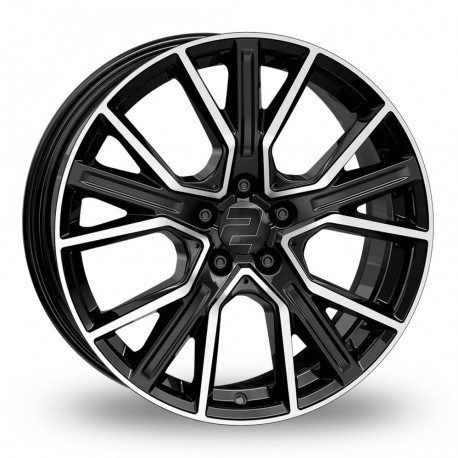 Cerchi in lega 2DRV WH34 7.5x17 Black Full Machined