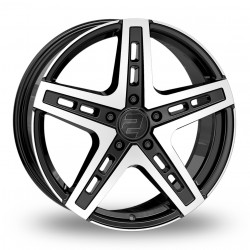 Cerchi in lega 2DRV WH38 9.5x22 Black Full Machined