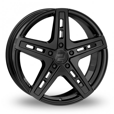 Cerchi in lega 2DRV WH38 9.0x20 Black Glossy Painted