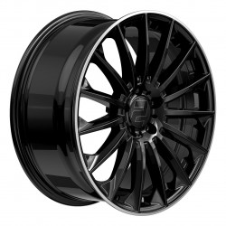 Cerchi in lega 2DRV WH39 9.5x22 Black Glossy Painted With Full Machined Lip