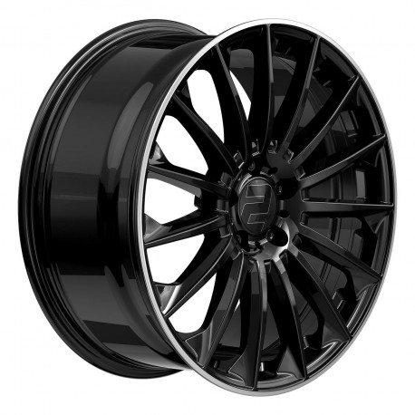 Cerchi in lega 2DRV WH39 9.5x22 Black Glossy Painted With Full Machined Lip