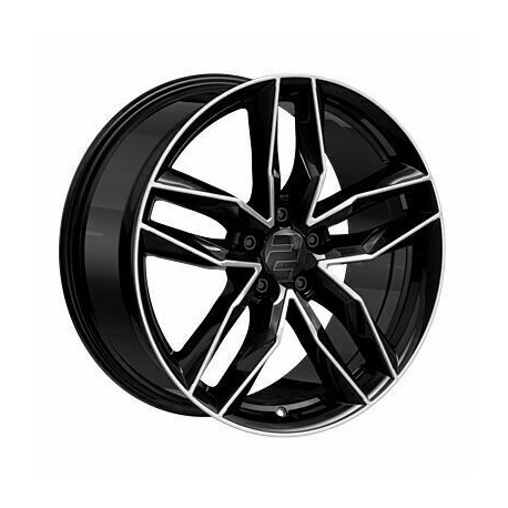 Cerchi in lega 2DRV WH40 8.5x19 Black Full Machined