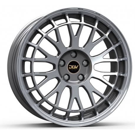 Dlw Unit 8.5x19 Anthracite Lip Spoke Polish