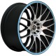 Barracuda Karizzma 7.5x17 Matt Black Polished Colour Trim
