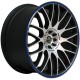 Barracuda Karizzma 7.5x17 Matt Black Polished Colour Trim