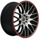 Barracuda Karizzma 7.5x17 Matt Black Polished Colour Trim