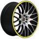 Barracuda Karizzma 7.5x17 Matt Black Polished Colour Trim