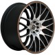 Barracuda Karizzma 7.5x17 Matt Black Polished Colour Trim