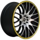 Barracuda Karizzma 7.5x17 Matt Black Polished Colour Trim