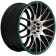 Barracuda Karizzma 7.5x17 Matt Black Polished Colour Trim