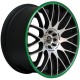 Barracuda Karizzma 7.5x17 Matt Black Polished Colour Trim