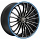 Corspeed Le Mans 8.0x18 Matt Black Polished Colour Trim