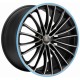 Corspeed Le Mans 8.0x18 Matt Black Polished Colour Trim