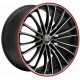 Corspeed Le Mans 8.0x18 Matt Black Polished Colour Trim
