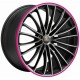 Corspeed Le Mans 8.0x18 Matt Black Polished Colour Trim