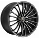 Corspeed Le Mans 8.0x18 Matt Black Polished Colour Trim