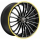 Corspeed Le Mans 8.0x18 Matt Black Polished Colour Trim