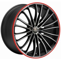 Corspeed Le Mans 8.0x18 Matt Black Polished Colour Trim
